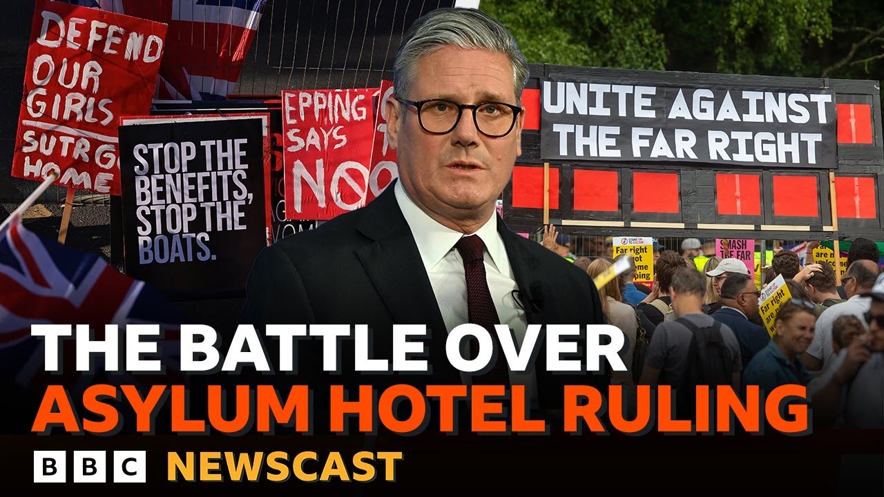 Why is the UK government fighting to keep asylum seekers in hotels? | BBC Newscast