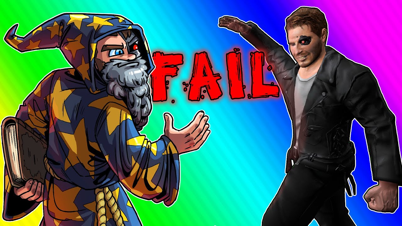 Wizard Game and Gmod Not So Scary Maps! – Day of Failure 3