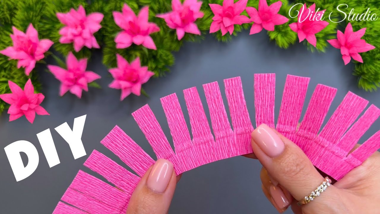 WOW! Crepe Paper Flowers Tutorial – Perfect for Elegant Home Decoration