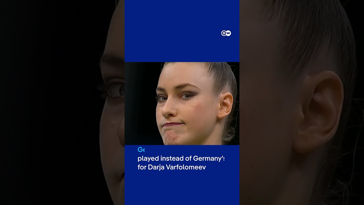 Wrong national anthem played for German world champion gymnast | DW News
