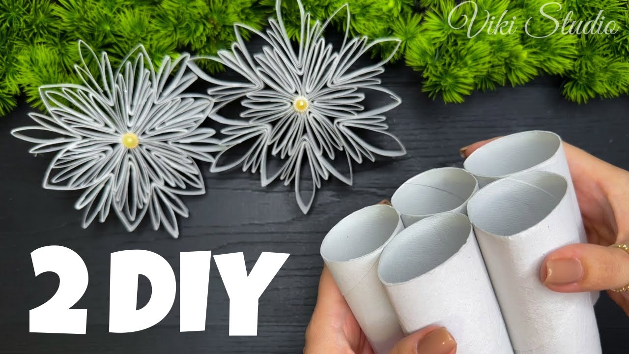 2 Easy Christmas Crafts! Magical Toilet Paper Roll Ornaments ✨