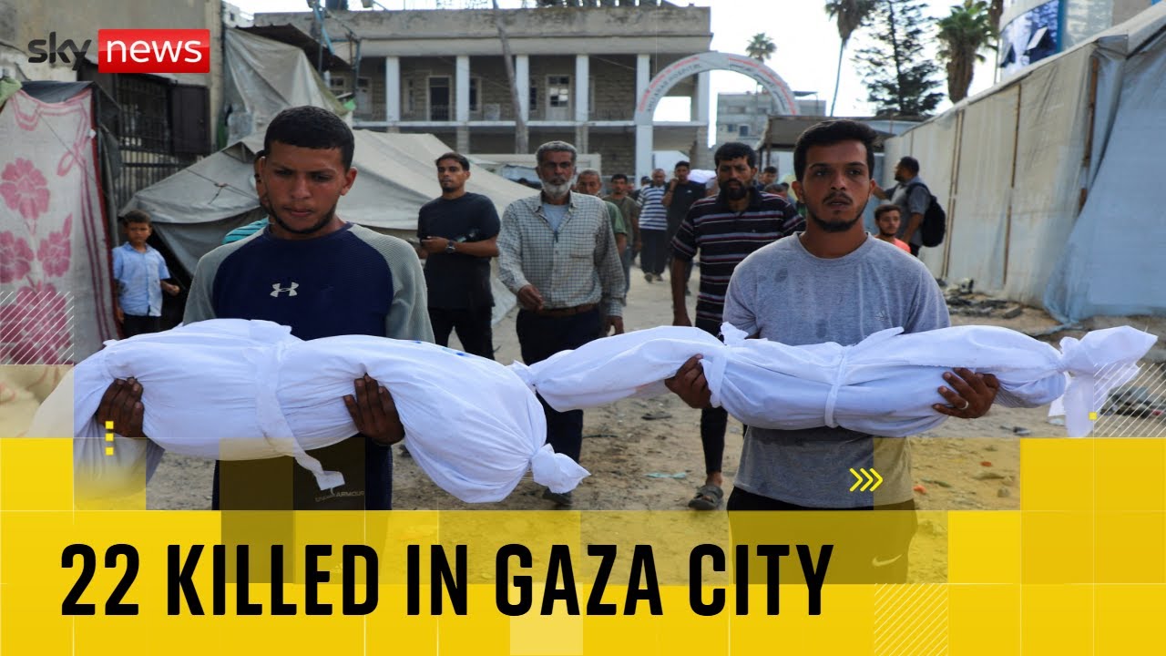 22 people killed in ‘horrific massacre’ in Gaza, Palestinian officials say