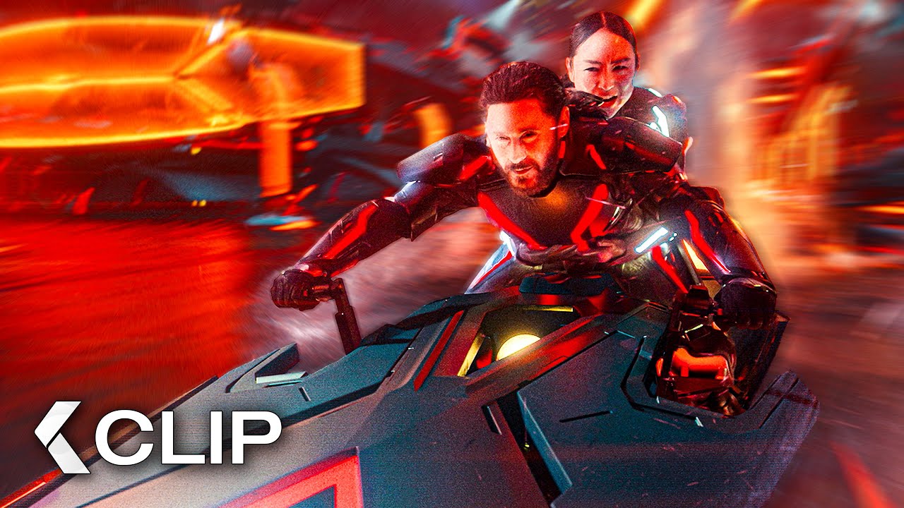 Ares Gets Chased By Evil AI Drones Scene – TRON 3: ARES (2025)