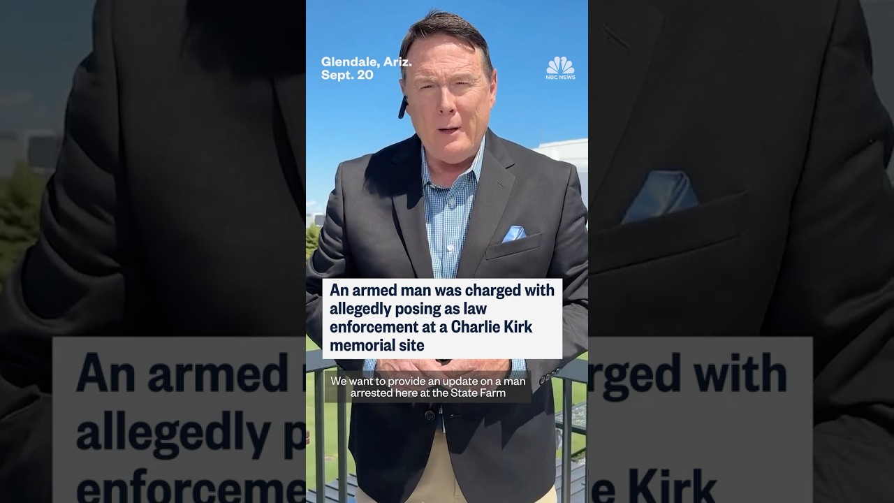 Armed man charged after allegedly posing as law enforcement at Charlie Kirk memorial site