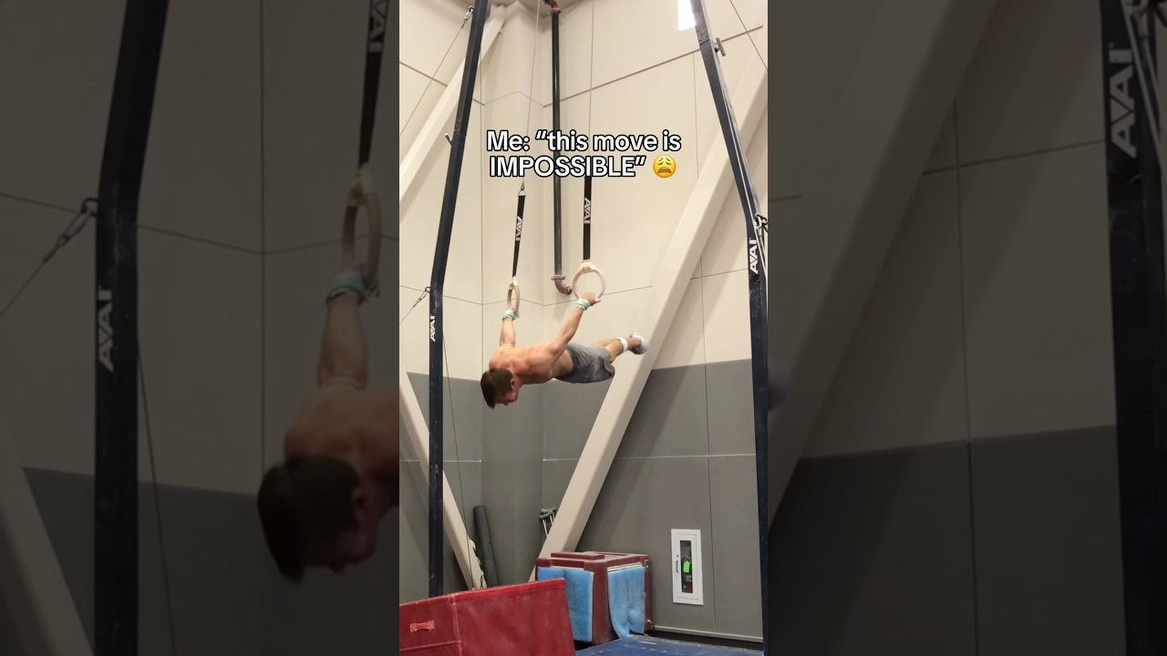 Bro put on cheat codes 💀 #gymnastics #gymnast #sports #olympics #fails #fail #rings #calisthenics