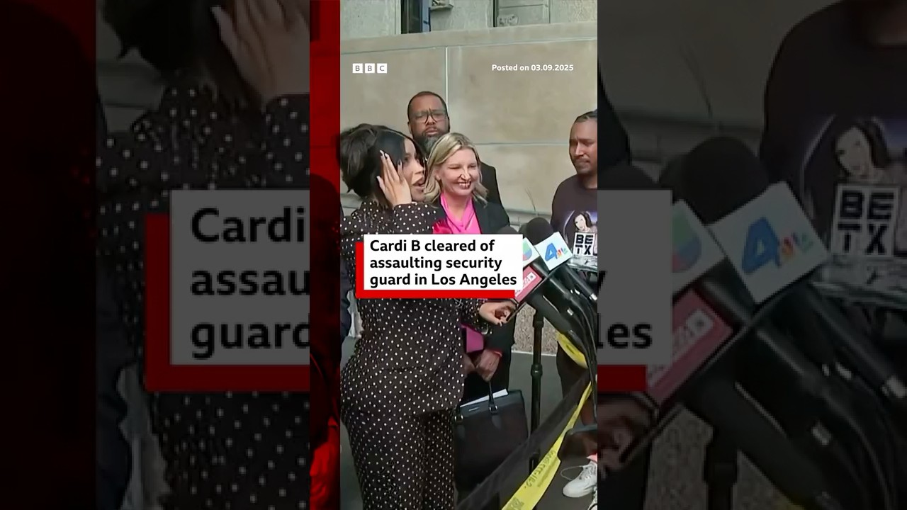 Cardi B cleared of assaulting security guard. #CardiB #Celebrity #BBCNews