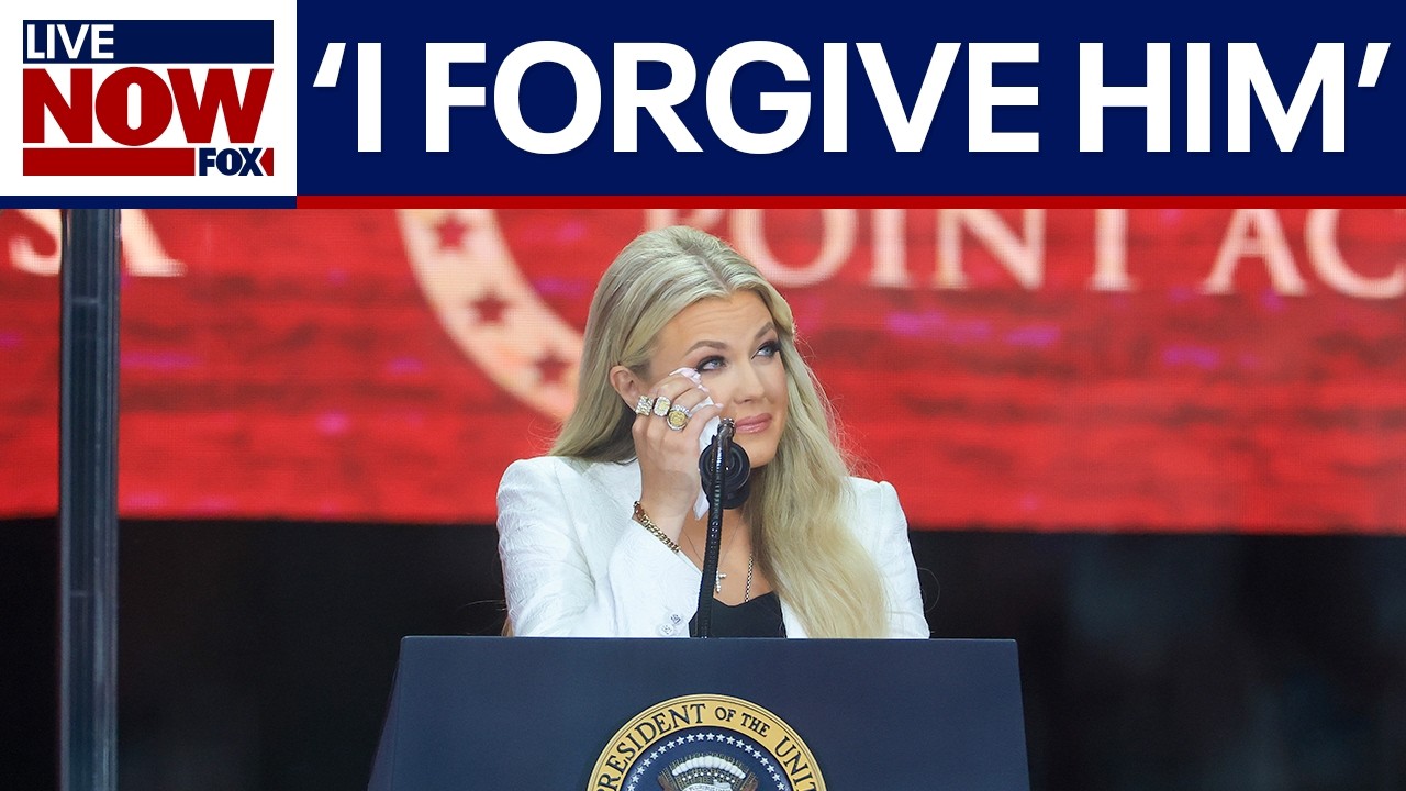 Charlie Kirk memorial: Erika Kirk on husband’s killer, ‘I forgive him’