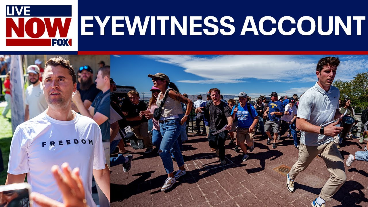 Charlie Kirk shooting: Eyewitness describes scene in Utah
