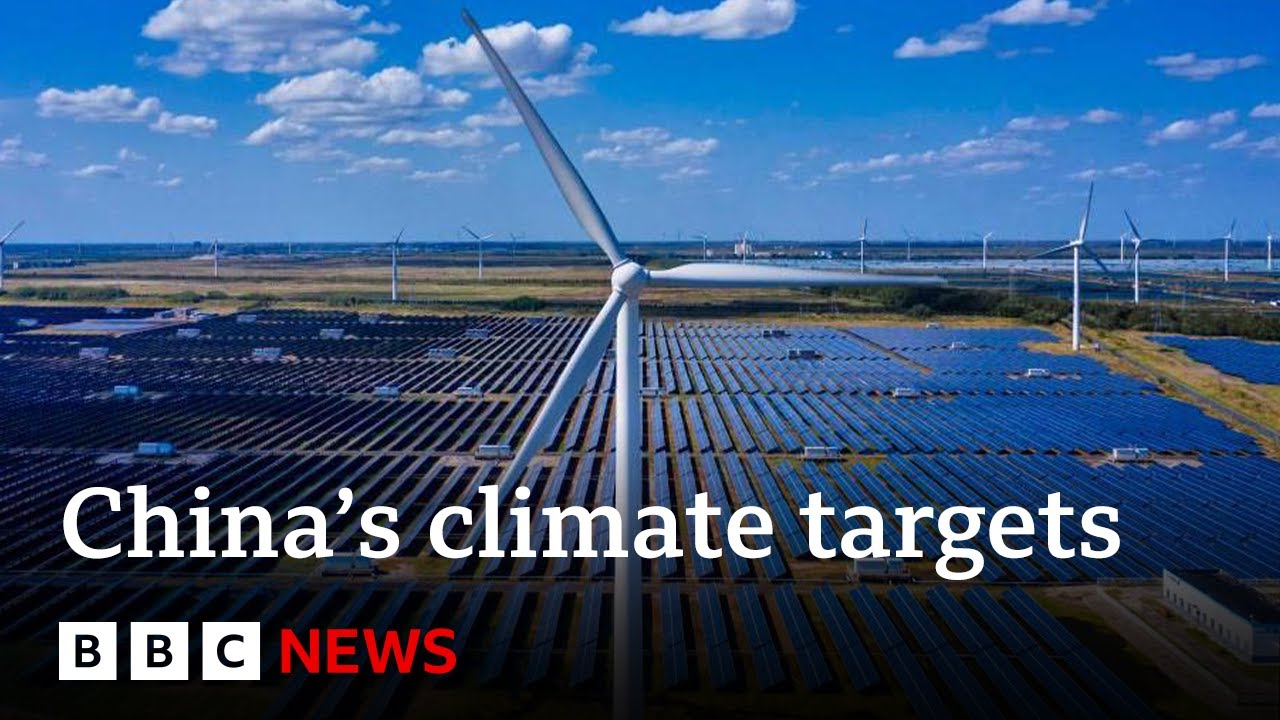 China makes landmark pledge to cut its climate emissions | BBC News