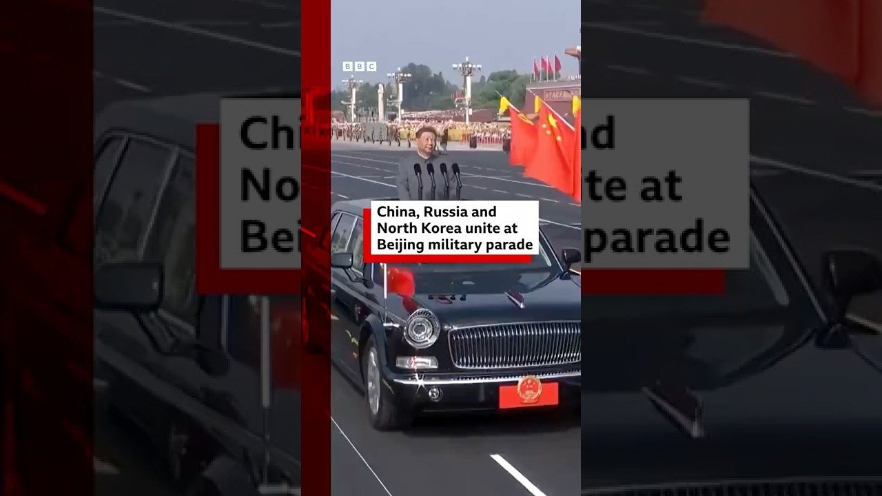 China, Russia and North Korea unite at Beijing military parade. #China #BBCNews