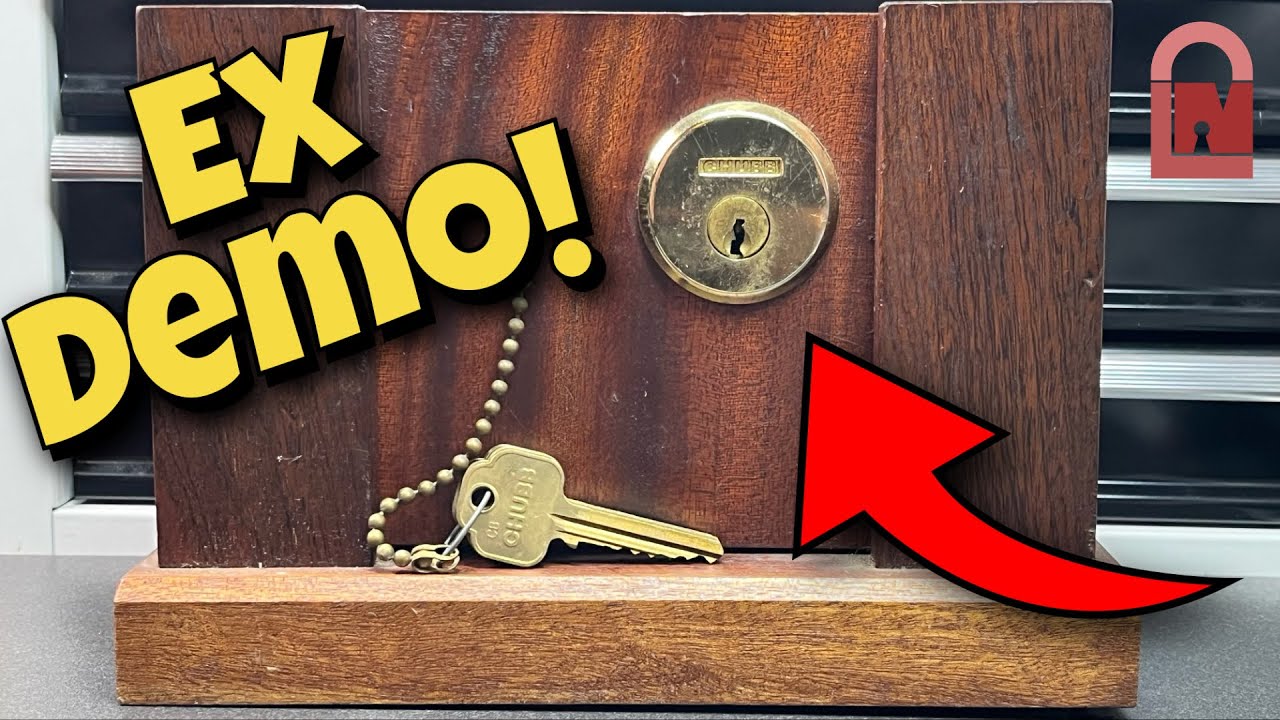 Chubb 4L71 Ex Locksmith Display Lock Picked