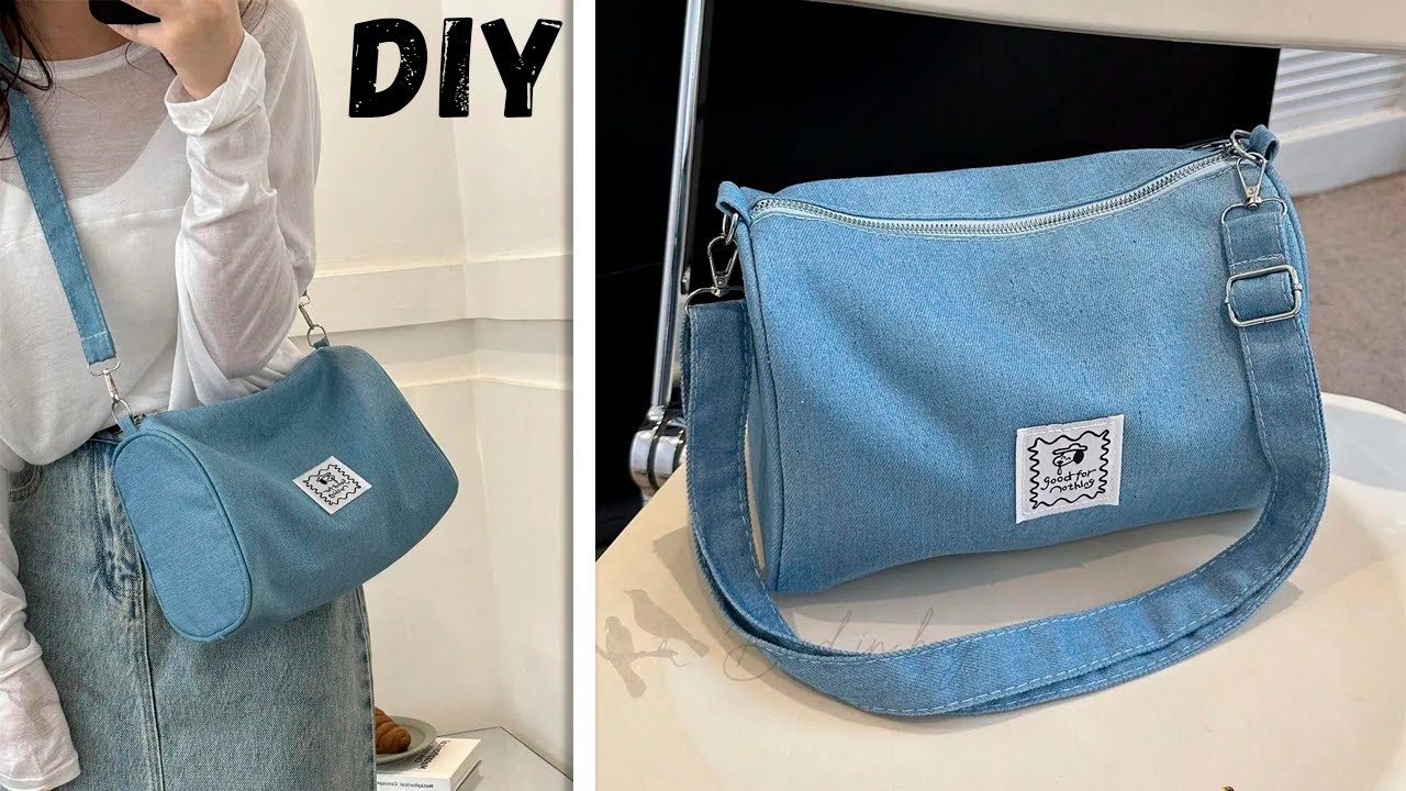 DIY Crossbody Bag from scratch sewing at home