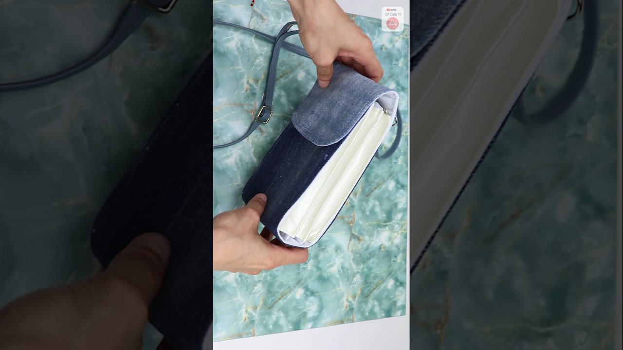 diy smartphone crossbody bag sew #bag #sewing