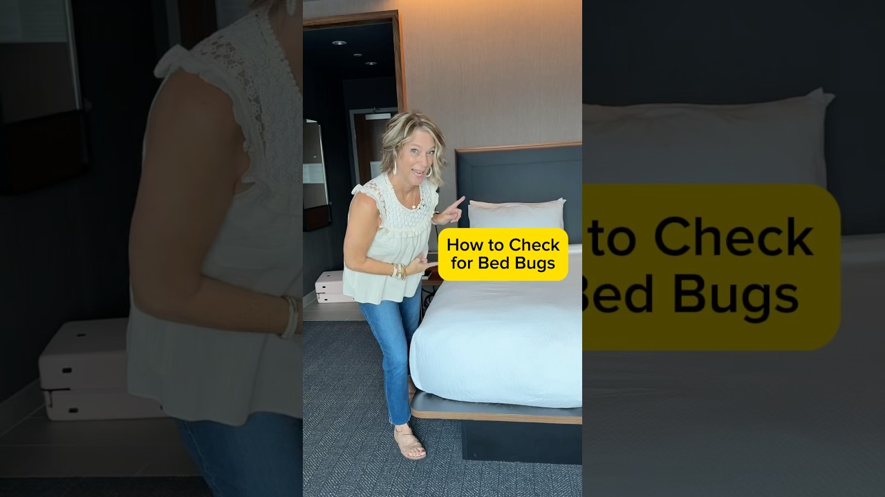 Do it in all hotels: how to check for bed bugs #traveltips #shorts