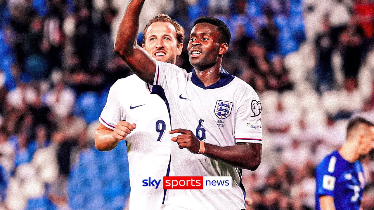 England score five in thrashing of Serbia in Belgrade