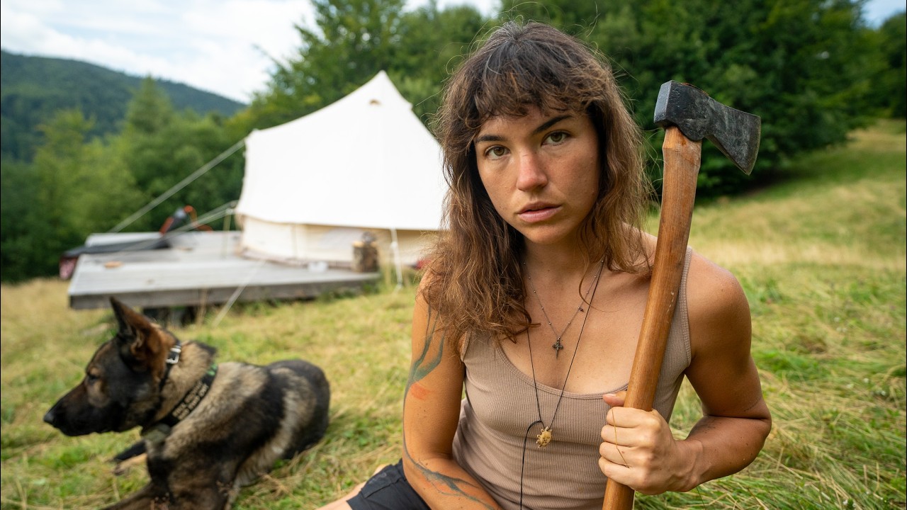 Everyday Life Living Alone in my Mountain Camp