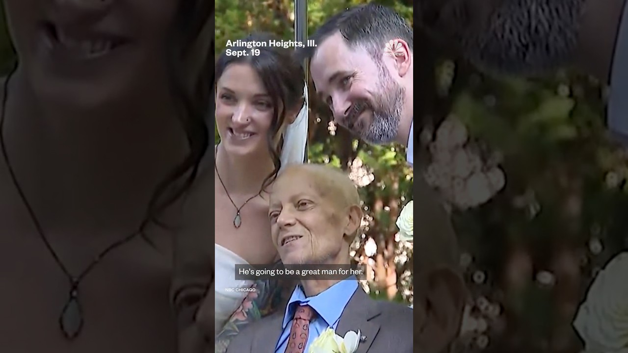 Father with cancer walks daughter down the aisle during impromptu wedding