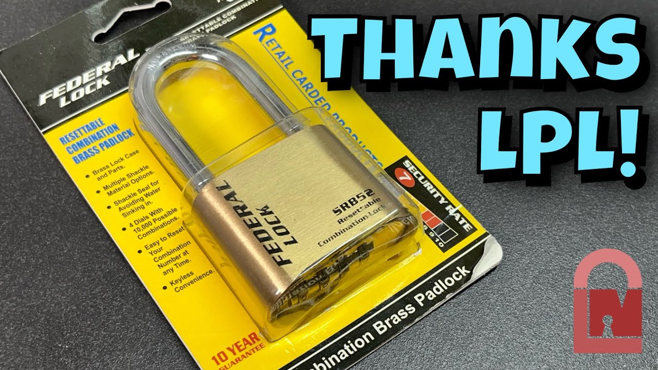 Federal SRB52 Combination Padlock Decoded – Thanks LPL!