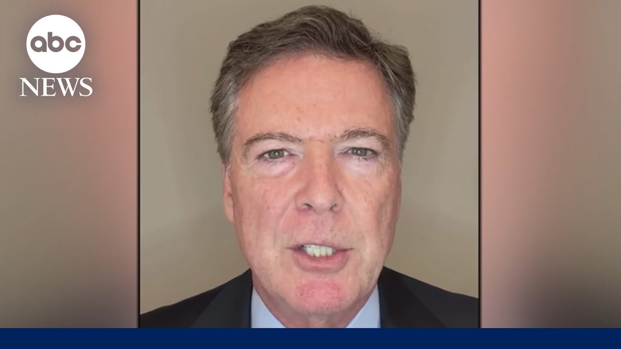 Former FBI Director James Comey reacts to indictment