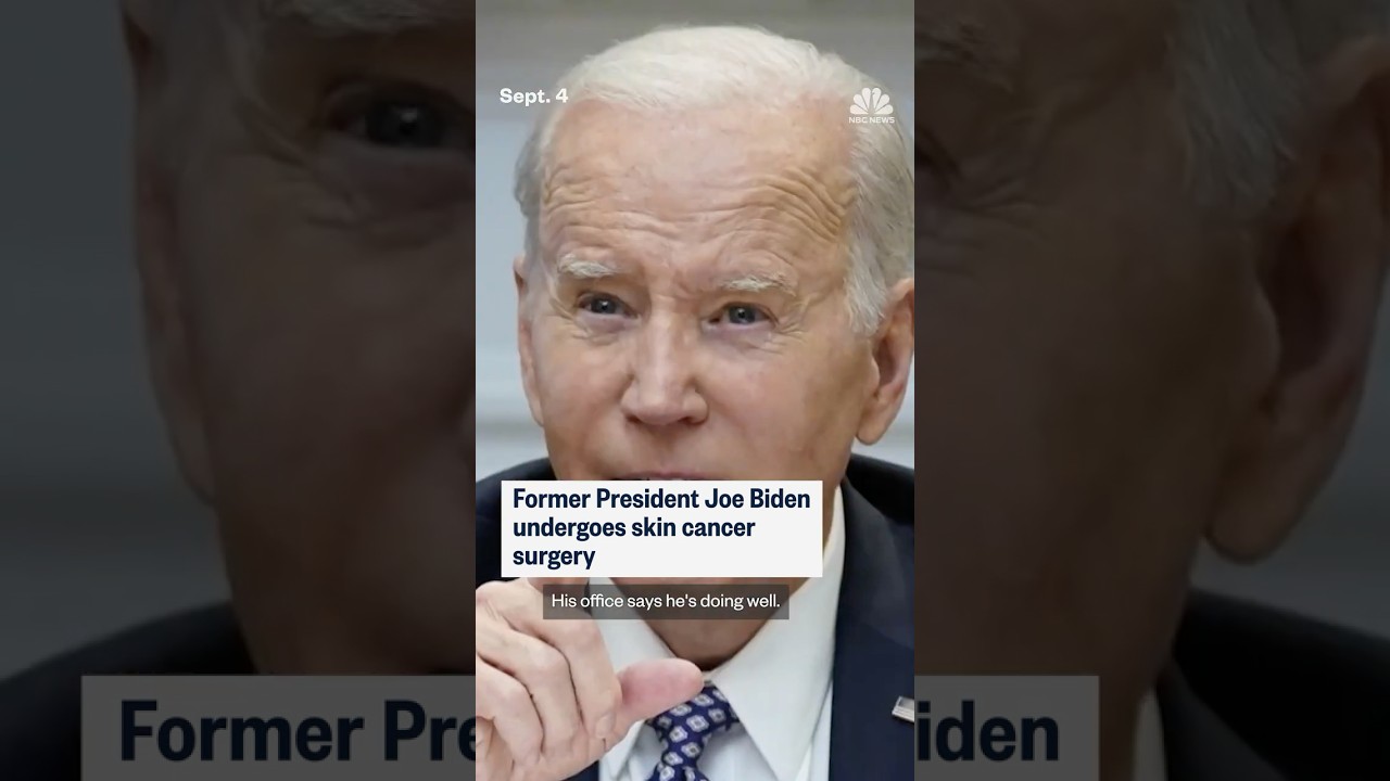 Former President Joe Biden undergoes skin cancer surgery