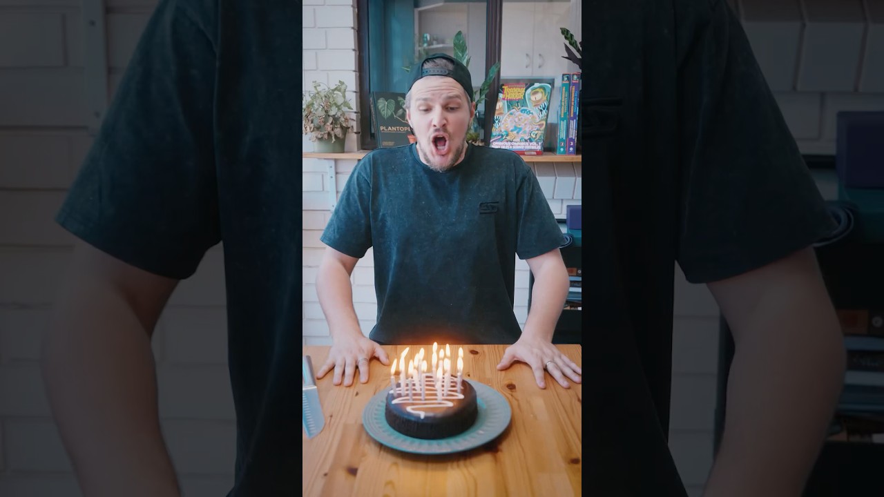 Getting a birthday kiss