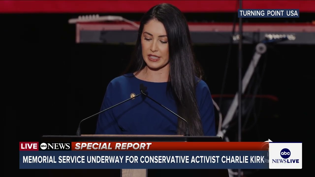 GOP Rep. Anna Paulina Luna speaks at Charlie Kirk’s memorial: ‘Will you live boldly as Charlie did?’