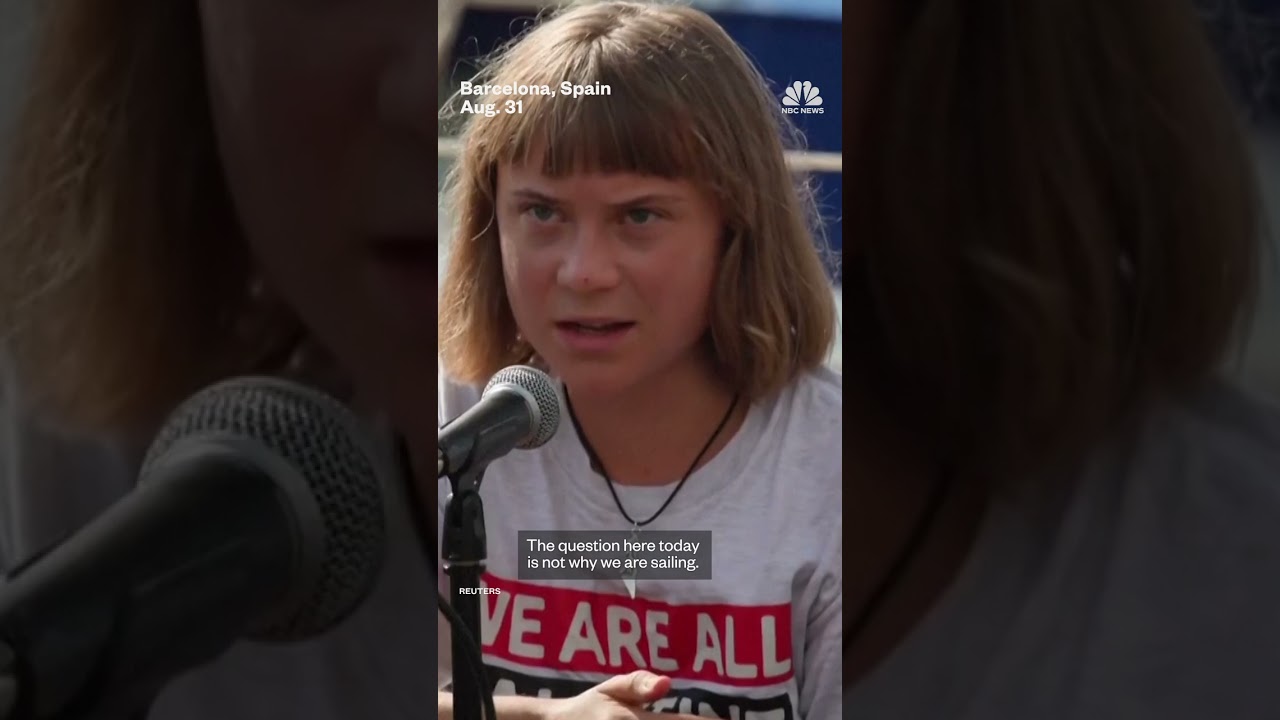 Greta Thunberg joins flotilla headed for Gaza with aid