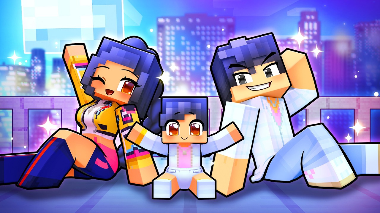 Having a K-POP FAMILY in Minecraft!