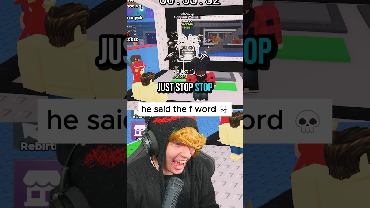 he actually swore 💀