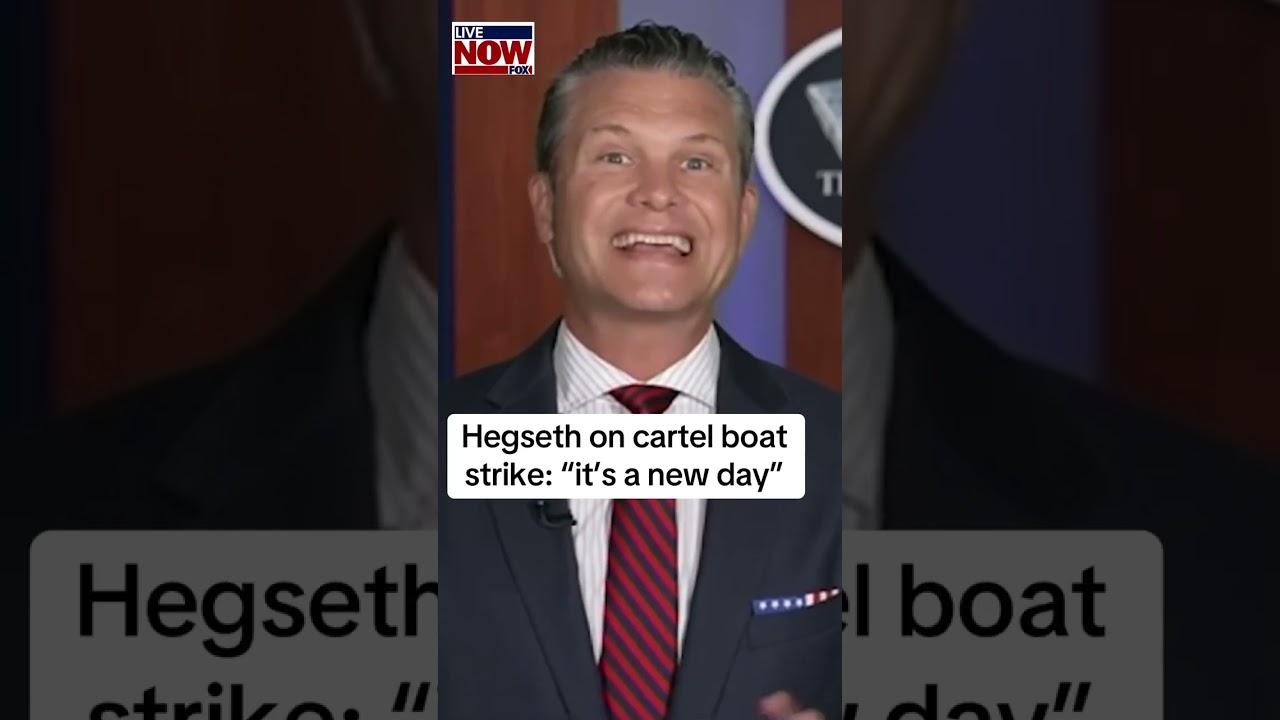 Hegseth on cartel drug boat strike: “It’s a new day”