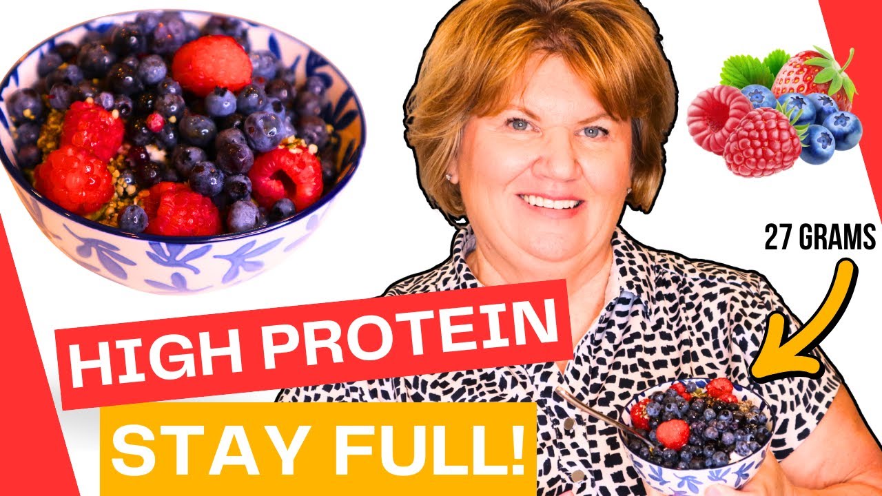 High Protein Greek Yogurt Breakfast Bowl – 27 GRAMS 🥣 Weight Loss After 50 ✅