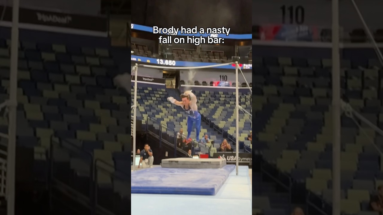 His dismount gave me chills 🤯 (Brody Malone) #gymnastics #gymnast #sports #sport #olympics #olympic