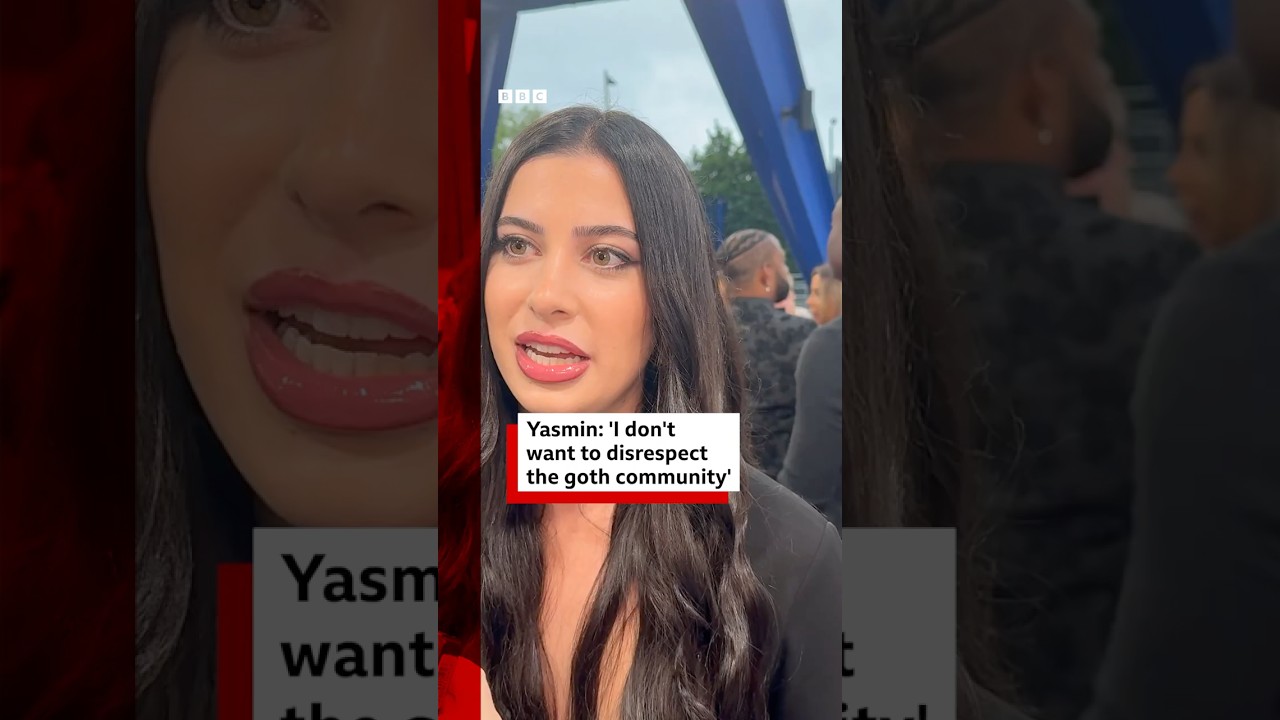 ‘I don’t want to disrespect the goth community’, says Love Island’s Yasmin. #YasminPettet #BBCNews