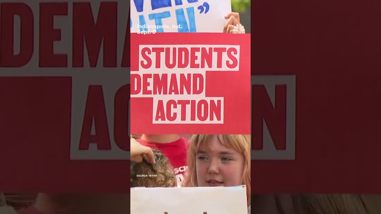 Indiana high school students protest gun violence