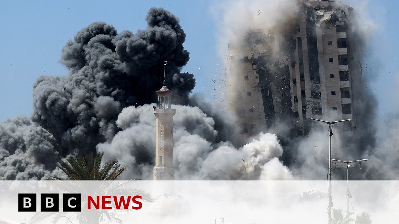 Israel destroys dozens of buildings in Gaza City as new offensive intensifies | BBC News