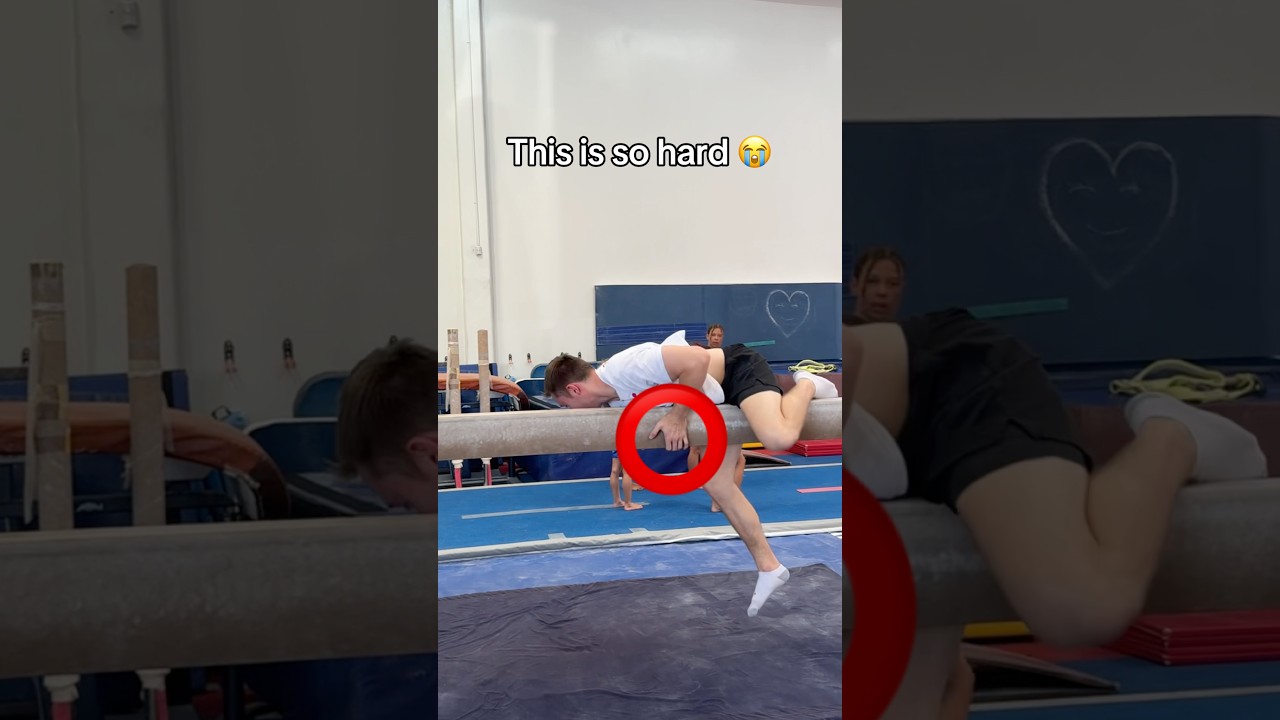 It looks so easy though 😭 #gymnastics #gymnast #sports #olympics #olympic #fails #fail #beam #ncaa