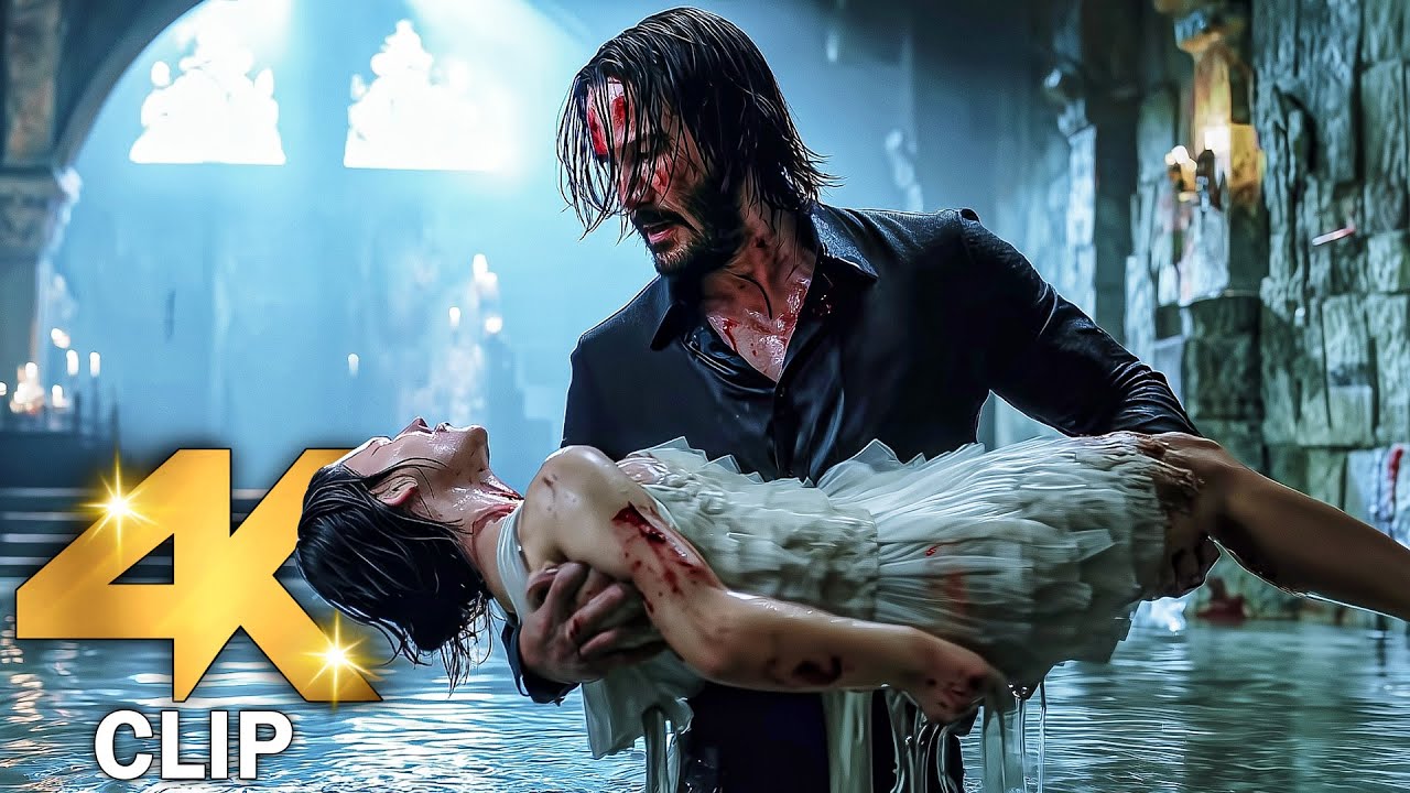 John Wick Vs Ballerina – Fight Scene  | JOHN WICK BALLERINA (2025) Movie CLIP 4K