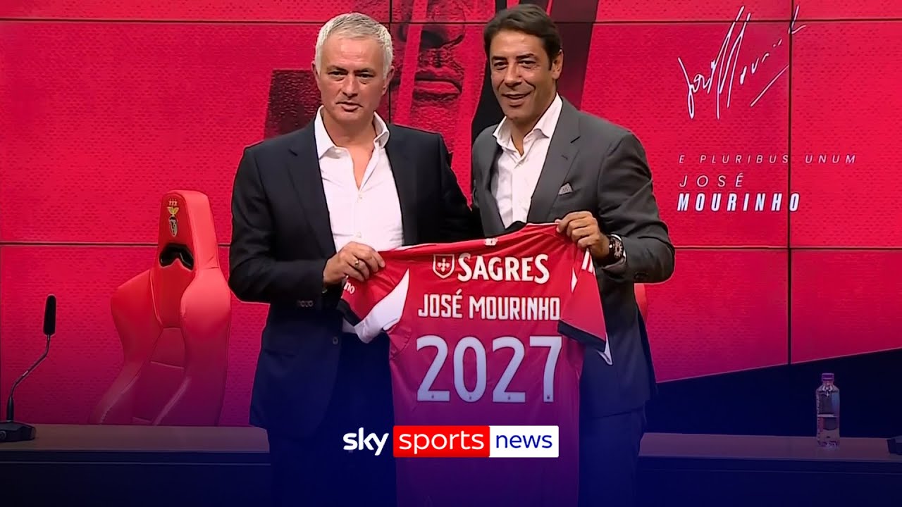 Jose Mourinho promises a more mature version of himself as he is unveiled as new Benfica manager