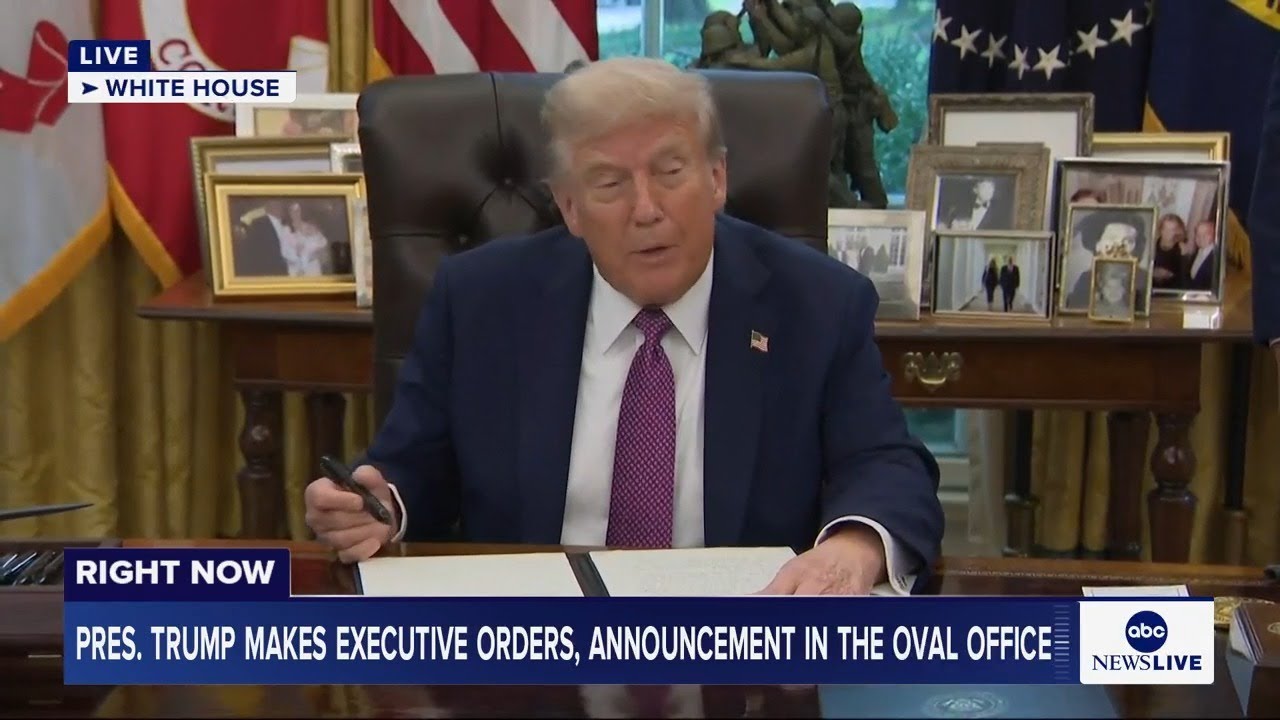 LIVE: Pres. Trump signs executive orders, makes announcement in the Oval Office