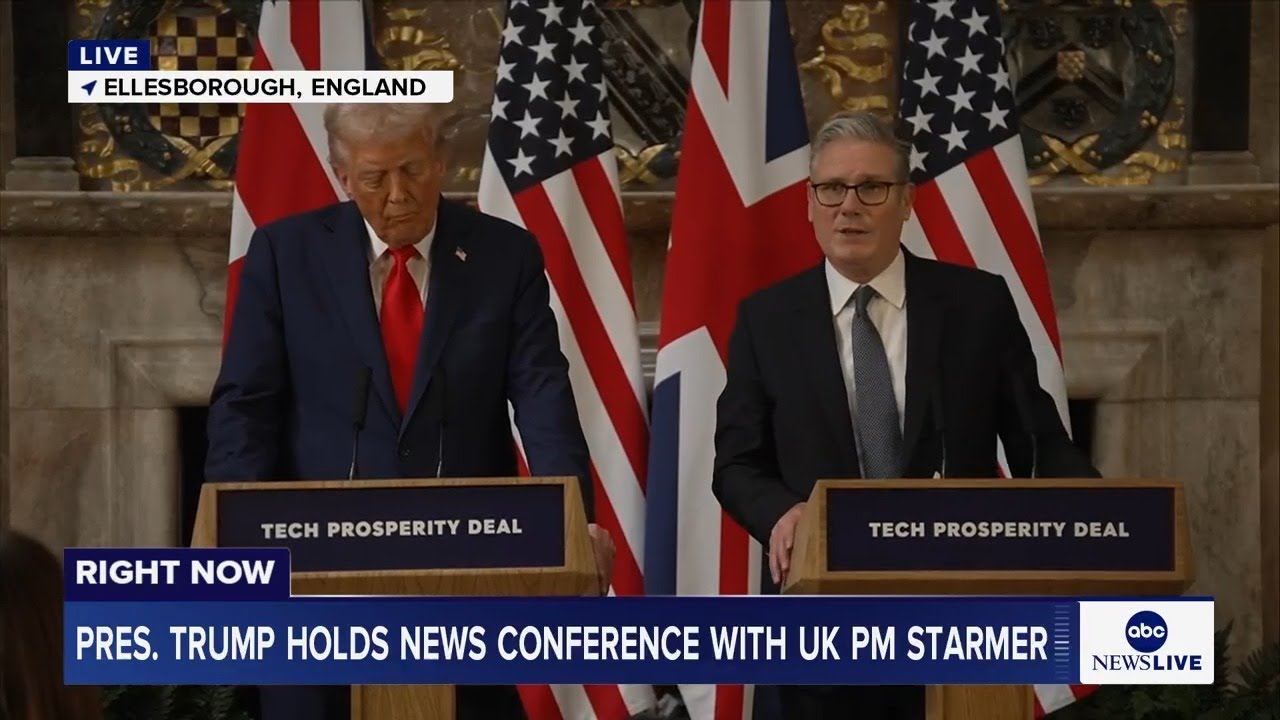 LIVE: President Trump holds news conference with UK PM Starmer
