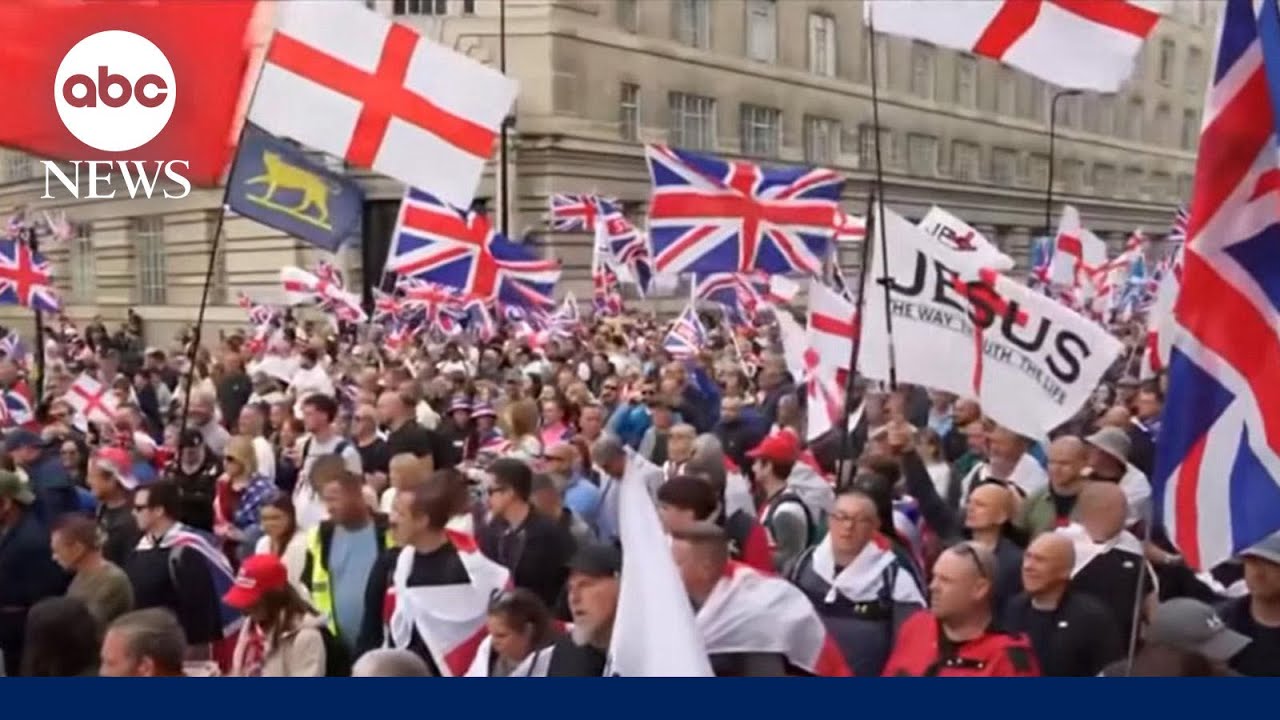 Massive crowds and clashes in London
