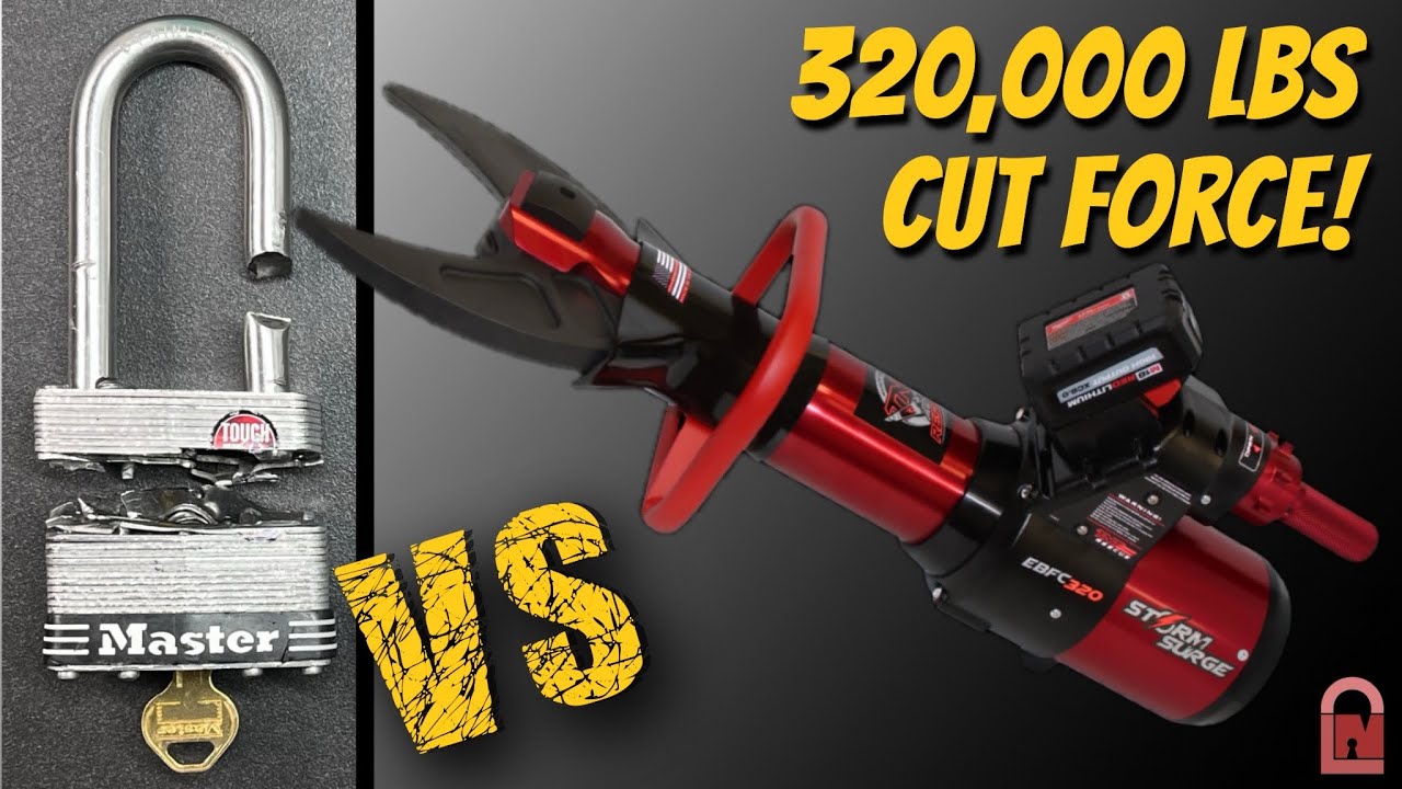Master Lock vs BFC-320 Rescue Tool – 320,000 LBS Cutting Force!