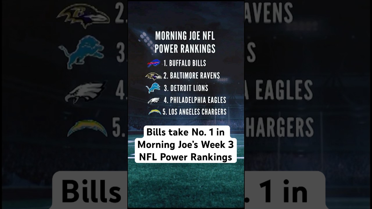 Morning Joe’s Week 3 NFL Power Rankings spark debate at the table