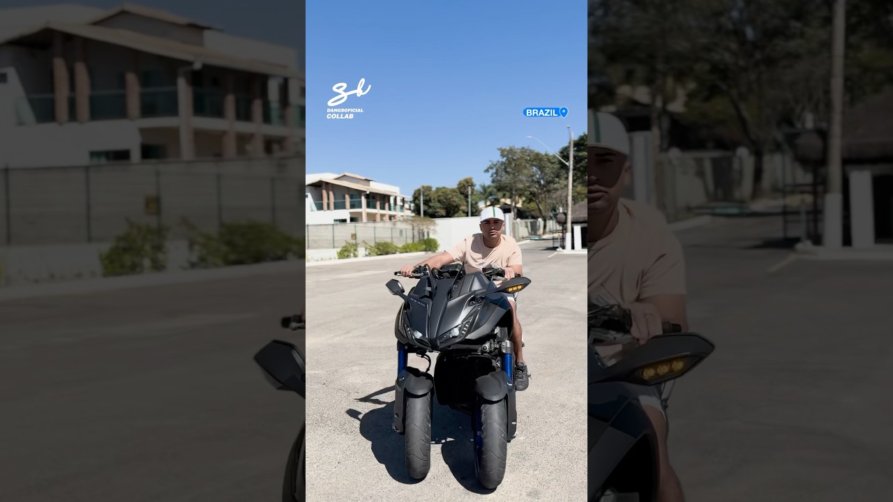 Motorbike With Two Front Tires! 🏍️ #motorbikes #wheels #bikes