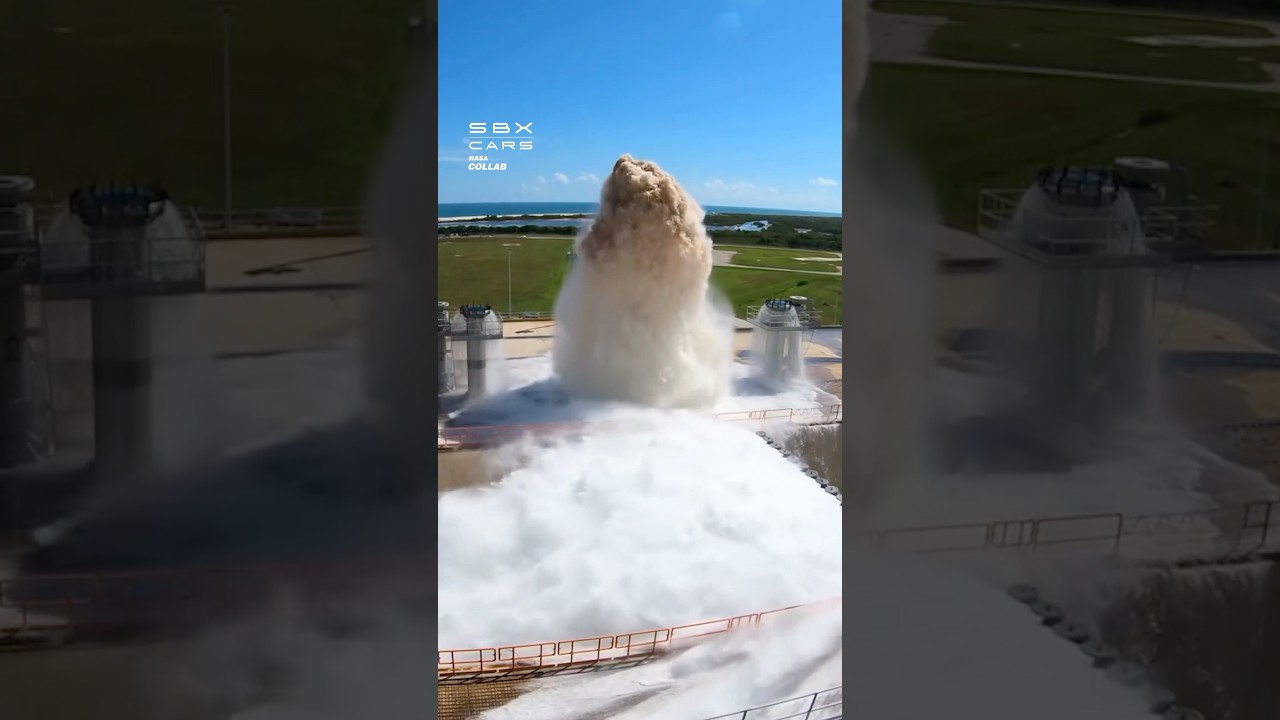 NASA’s Rocket Water Test! 🚀 #NASA #rocket #water