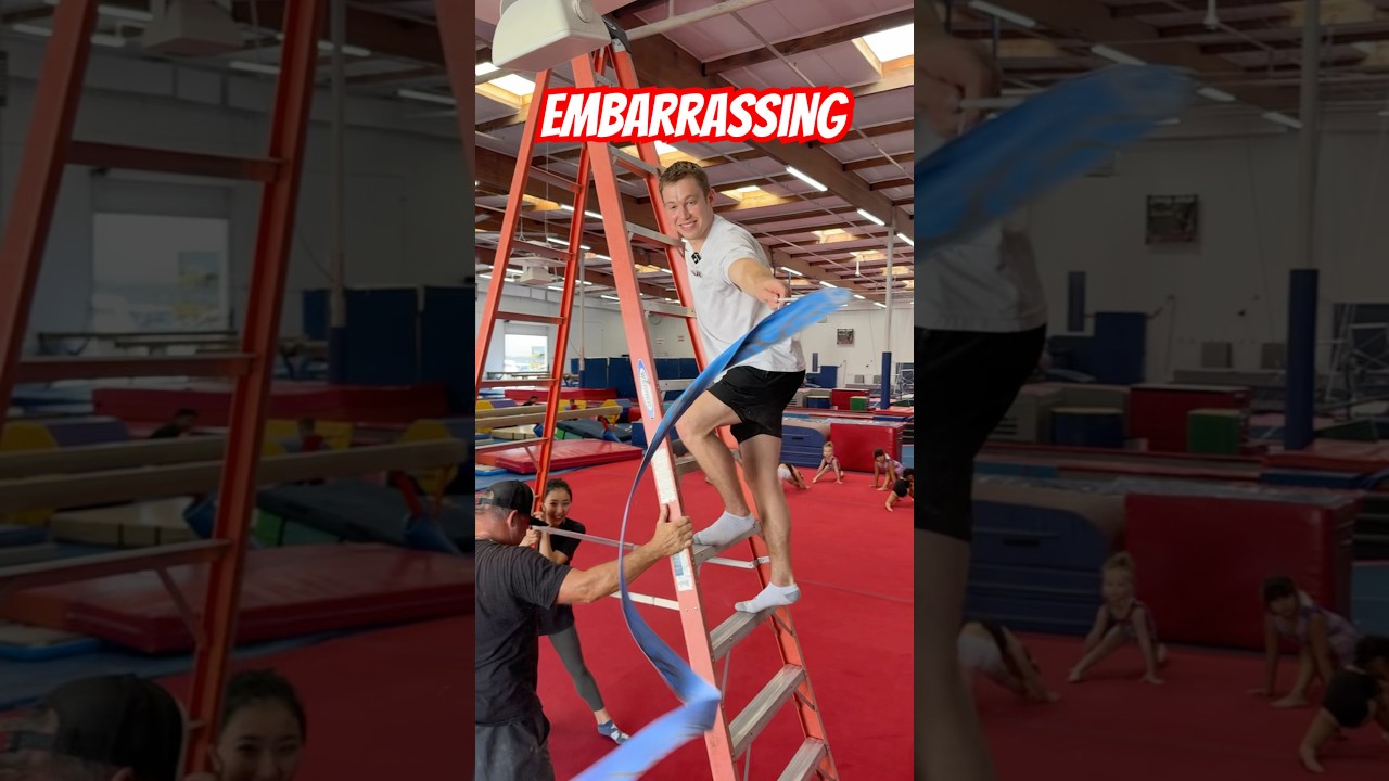 Of course this would happen to me 🤦🏼‍♂️ #gymnast #rhythmicgymnastics #olympics #olympic #sports