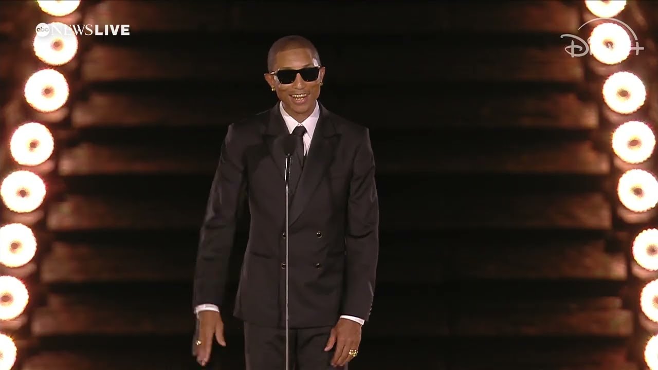 Pharrell Williams shares message of unity during “Grace for the World” concert
