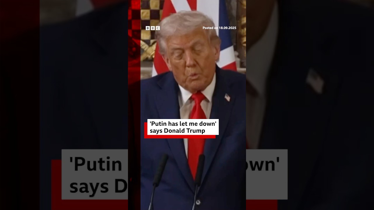 Putin has ‘let me down’, says Trump. #DonaldTrump #VladimirPutin #BBCNews