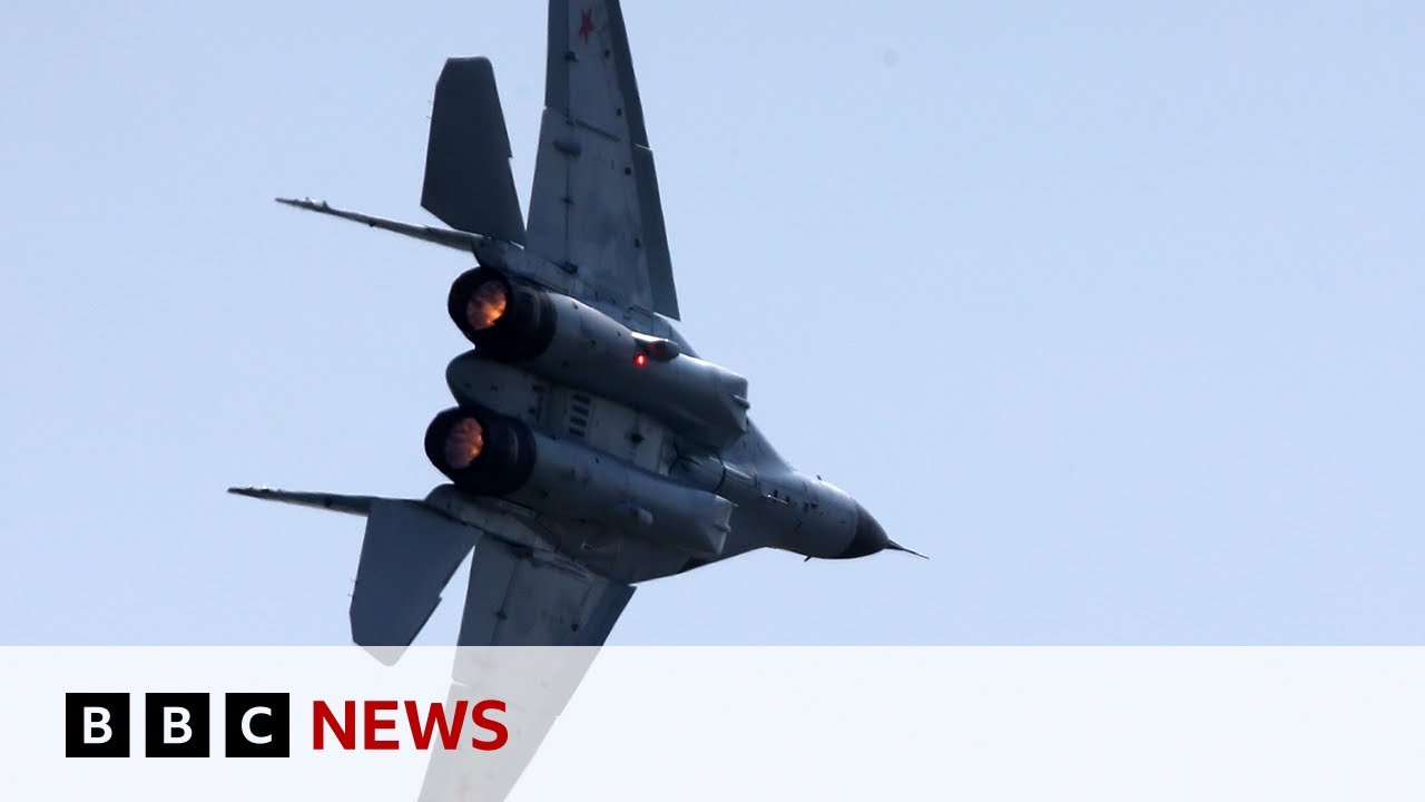 Russian fighter jets violating Estonian airspace intercepted by Nato | BBC News