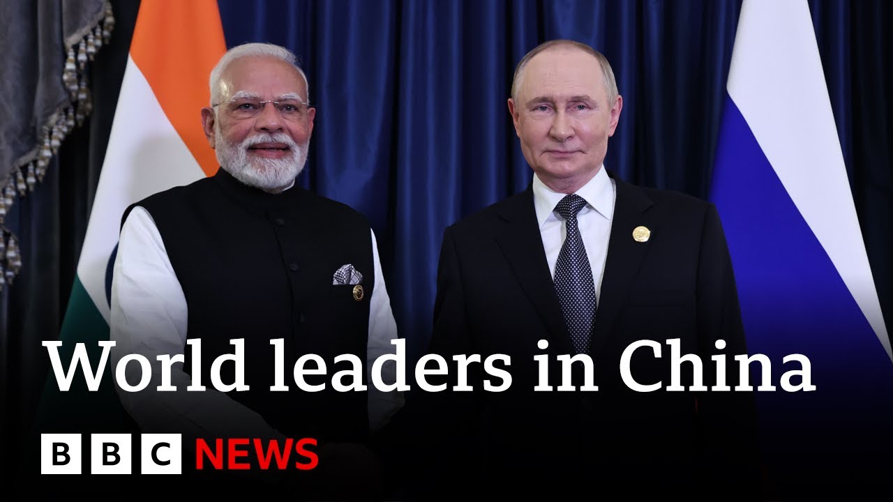 Russia’s Vladimir Putin meets India’s Narendra Modi in China for world leaders summit | BBC News